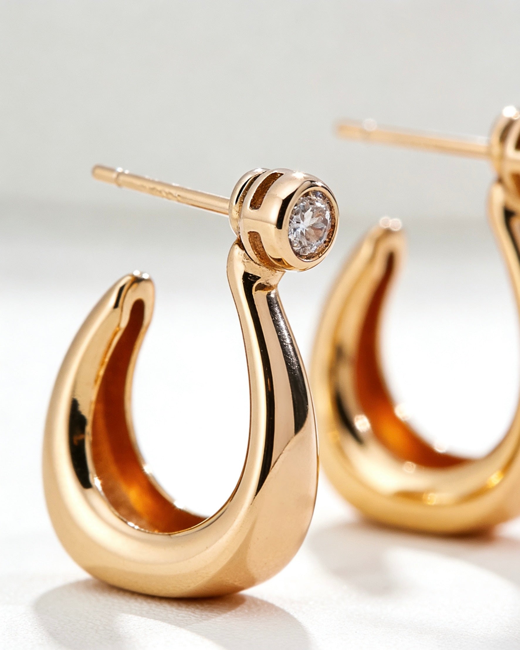 C‑Shaped Earrings | 925 Sterling Silver