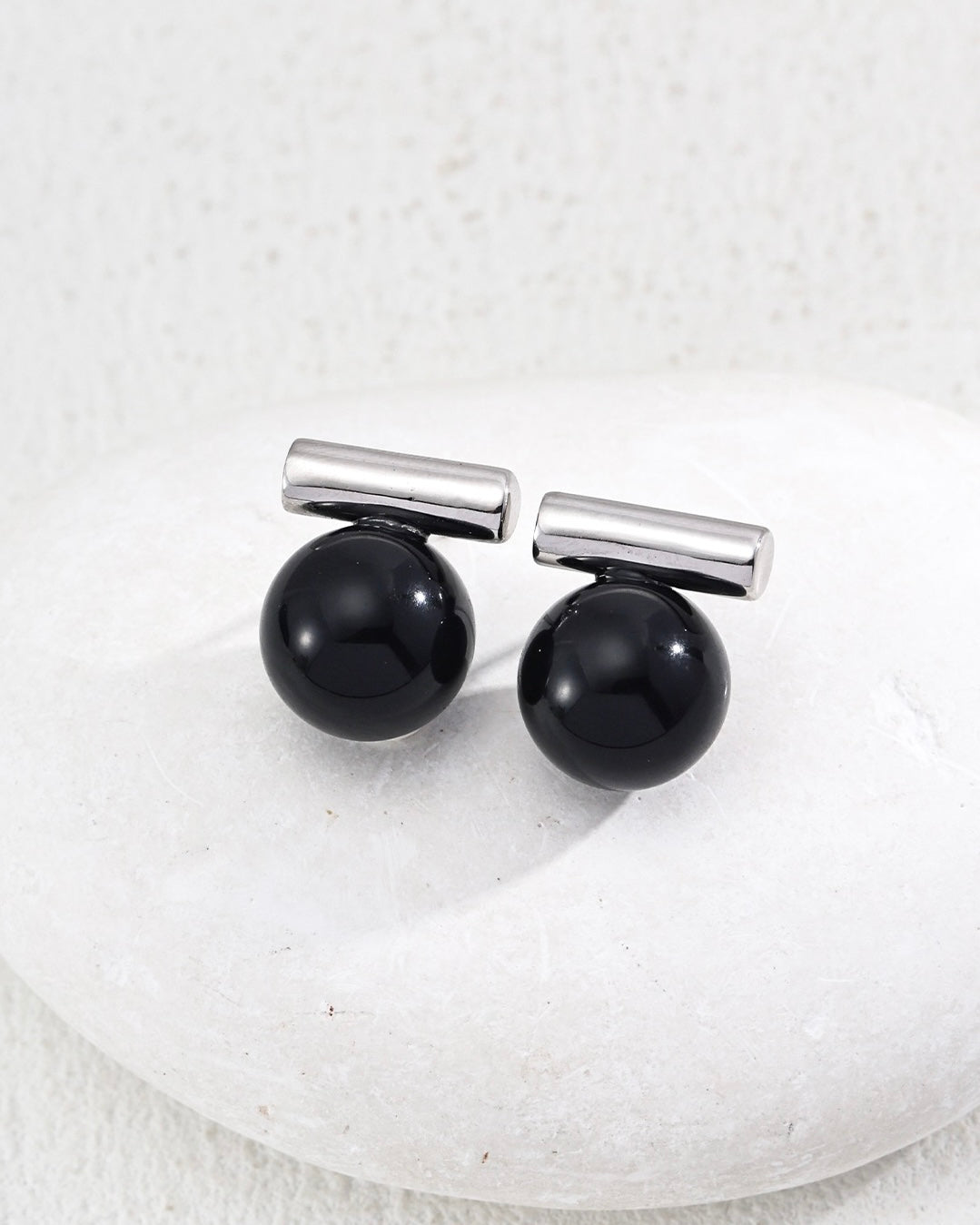 Onyx & Tiger‘s Eye Earrings | 925 Sterling Silver