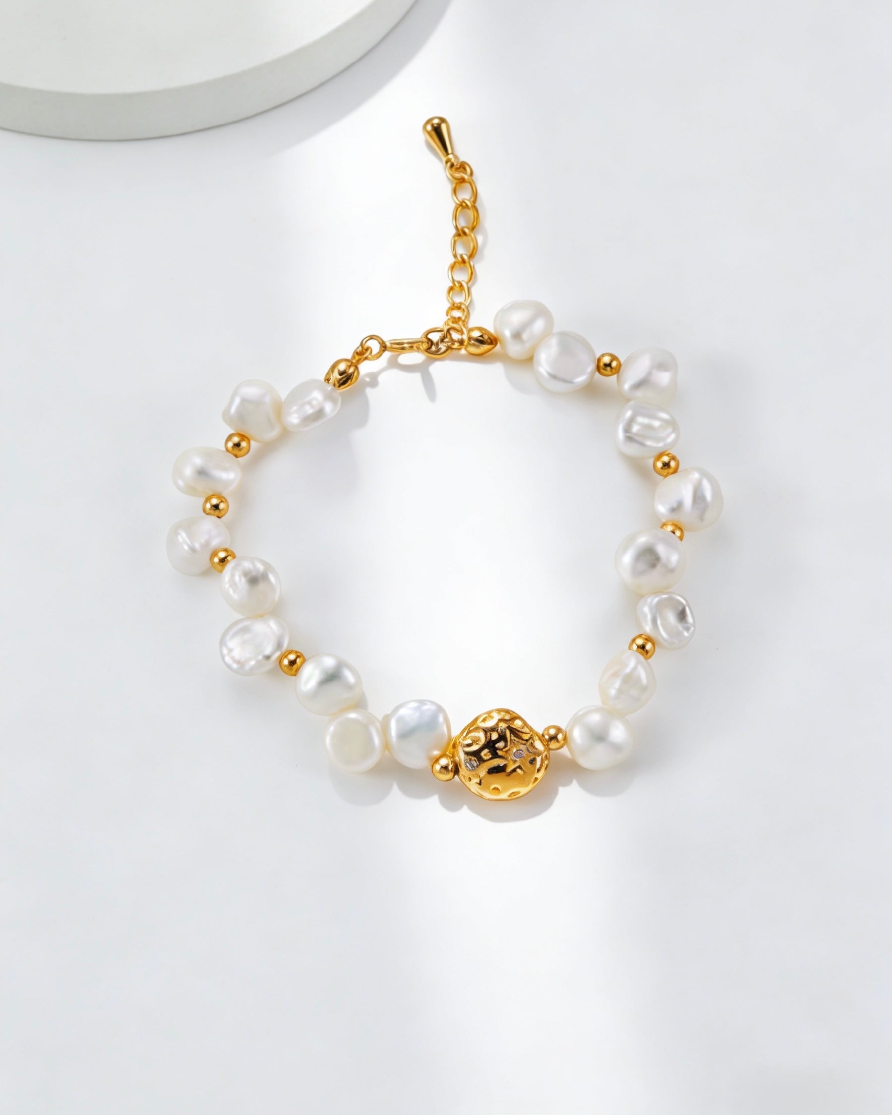 Baroque Pearl Bracelet | 925 Sterling Silver with 18K Gold Plating