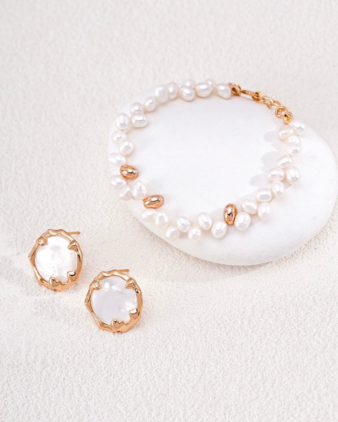 Larger Freshwater Pearl Bracelet | 925 Sterling Silver