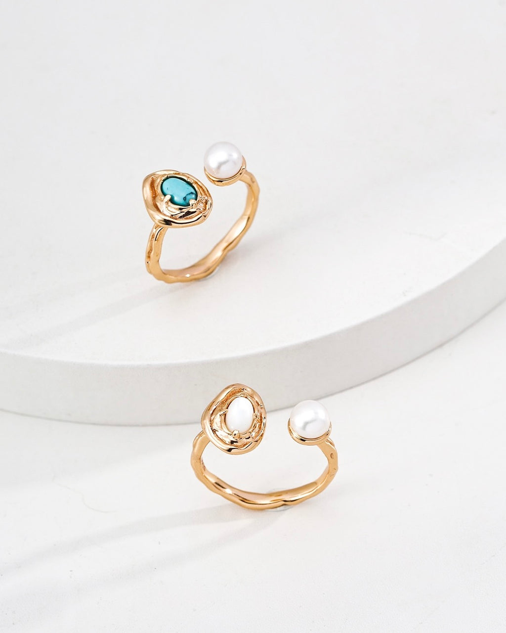 Lava Series Ring | 925 Sterling Silver with Antique Gold Finish