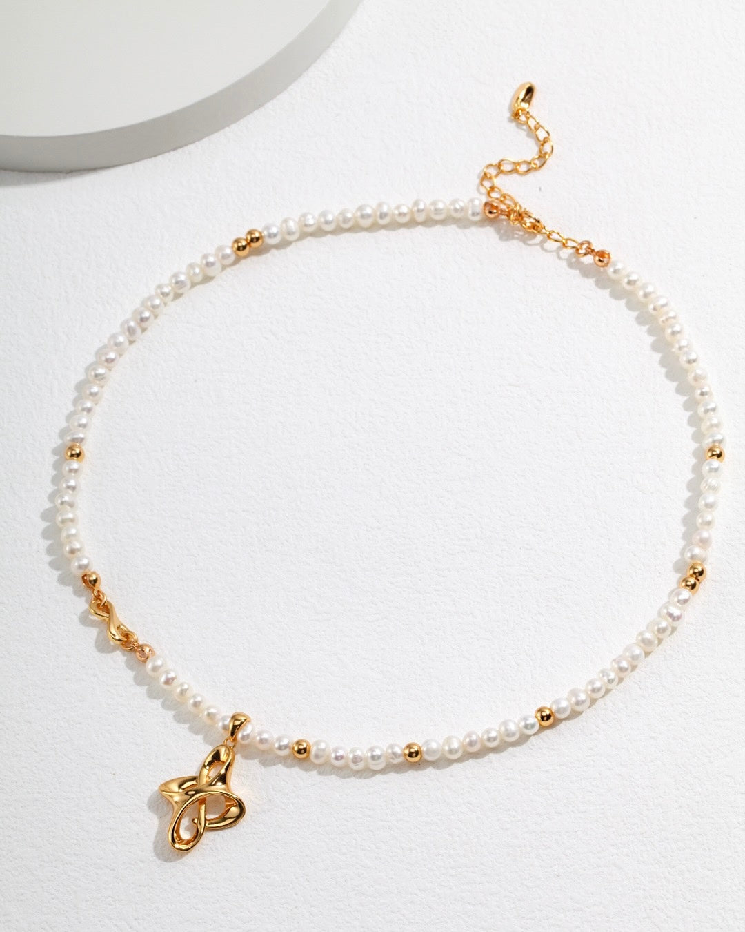 Chinese Knot Pearl Necklace | 925 Sterling Silver