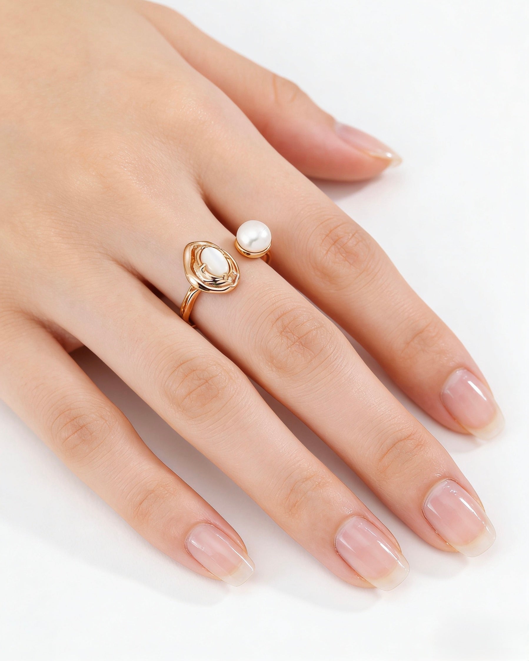 Lava Series Ring | 925 Sterling Silver with Antique Gold Finish