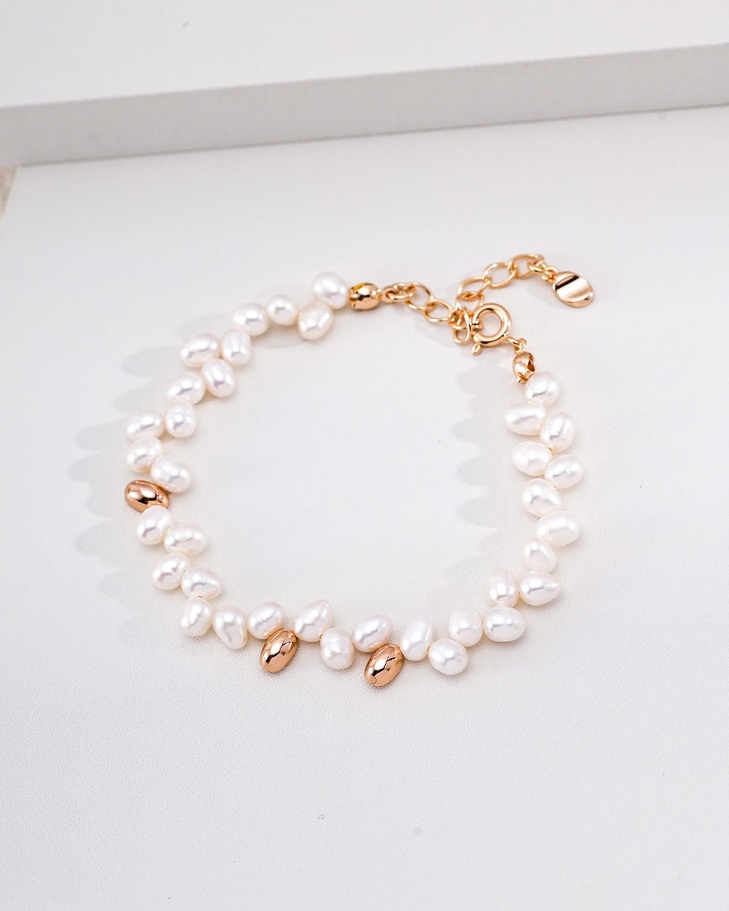 Larger Freshwater Pearl Bracelet | 925 Sterling Silver