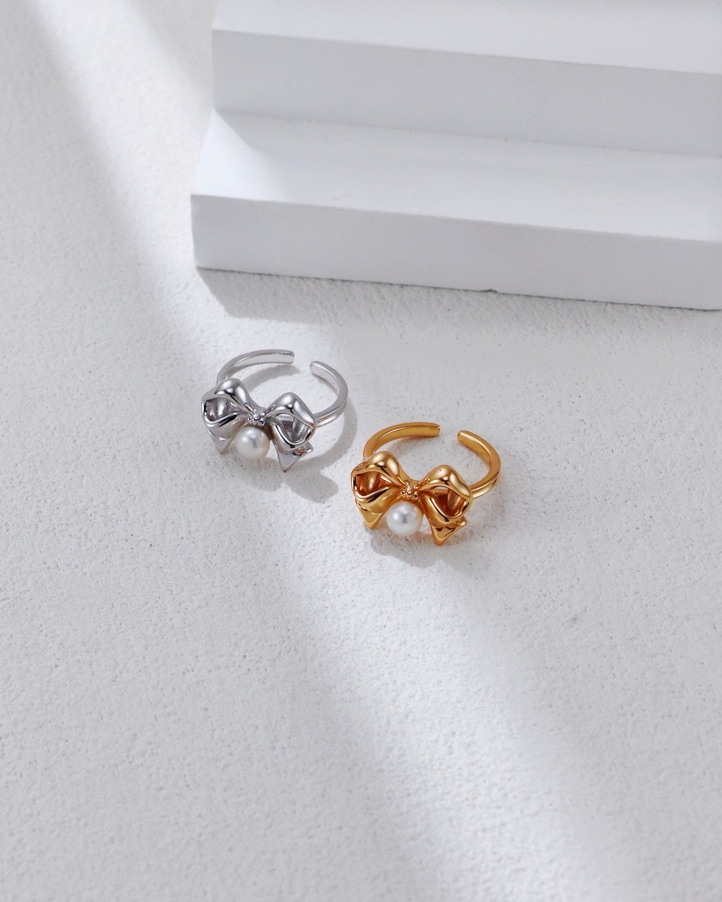 Bow Pearl Ring | 925 Sterling Silver