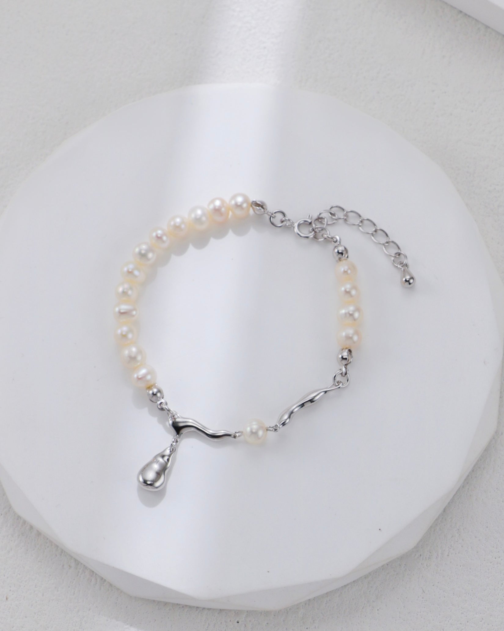 Baroque Pearl Bracelet | 925 Sterling Silver