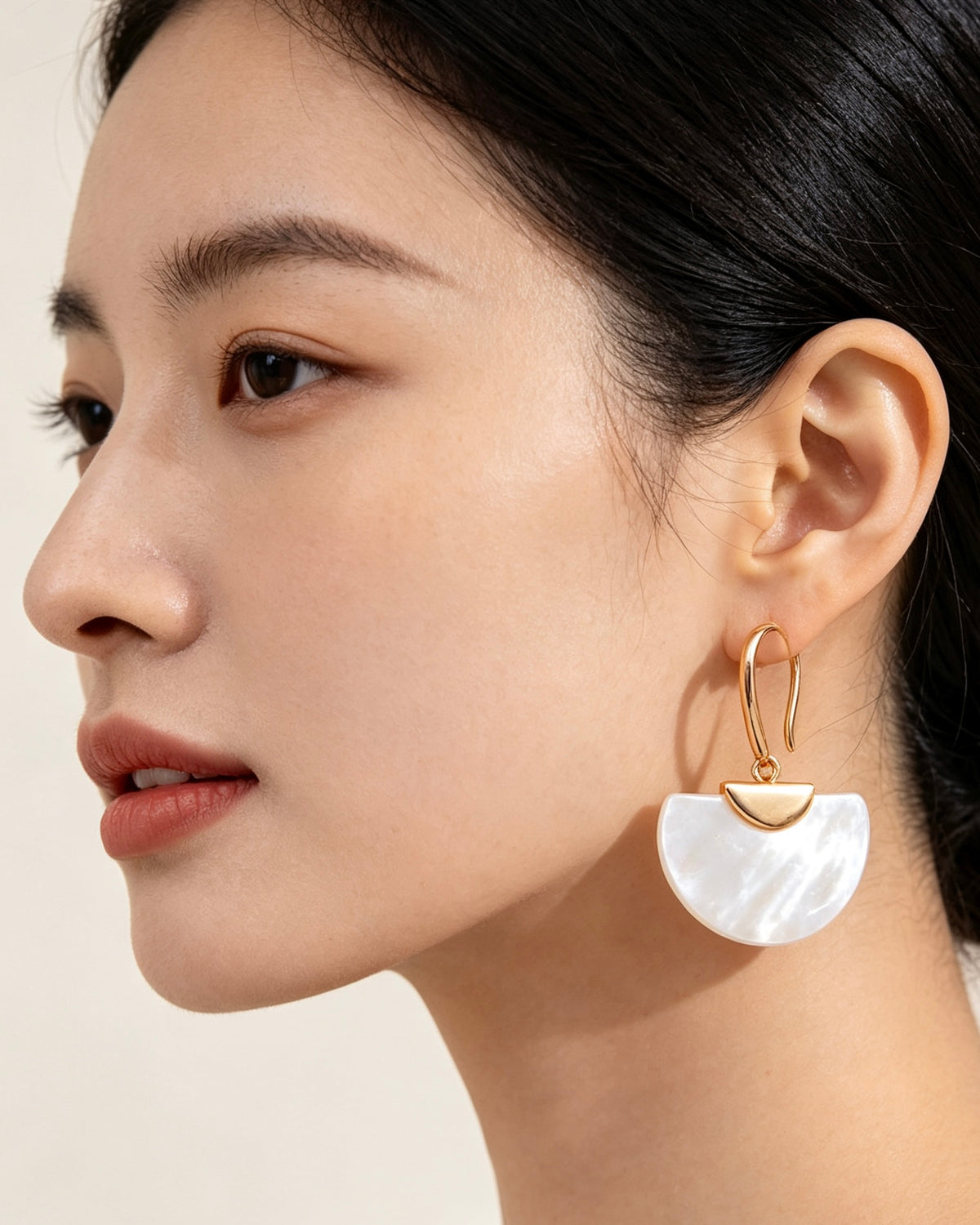 Umbrella of Light Shell Earrings | 925 Sterling Silver